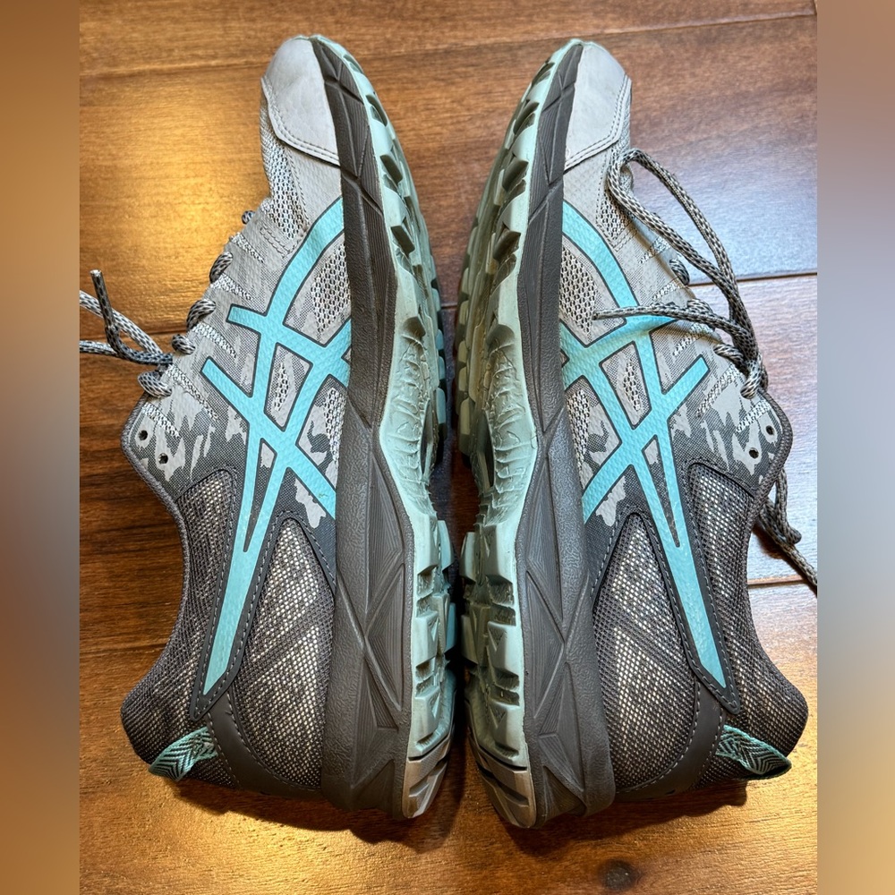 ASICS Women's Gel-Sonoma 3 Gray and Turquoise Running Shoes - Picture 6 of 10